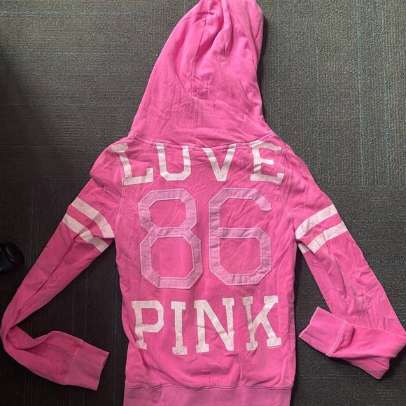 PINK 86 Sweatshirt- Zip Down Hoodie - Picture 4 of 5
